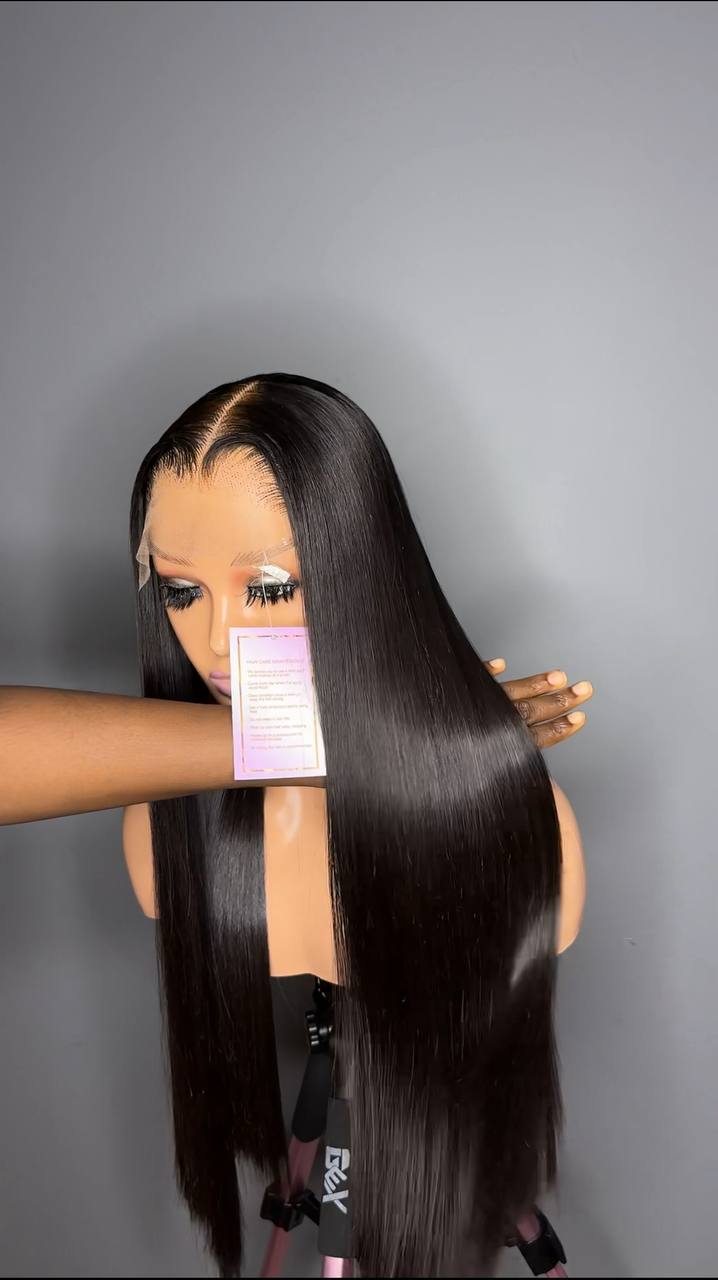 5X5 GLUELESS WIG SWISS LACE SDD VIRGIN BUNDLES 350GRAMS