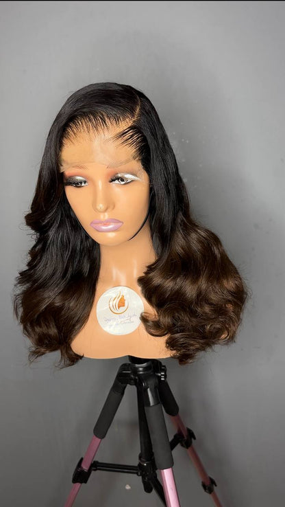 6X6 (GLUELESS WIG) SWISS LACE SDD VIRGIN BUNDLES 350GRAMMS