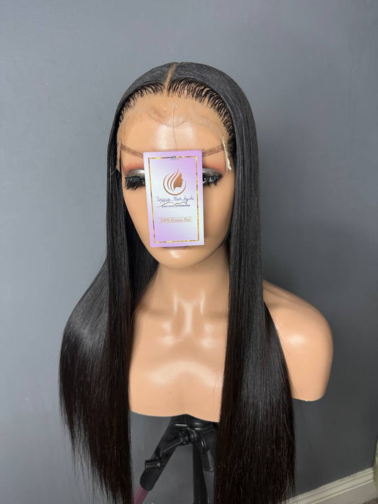 7X7 GLUELESS WIG SWISS LACE SDD VIRGIN BUNDLES 350GRAMS