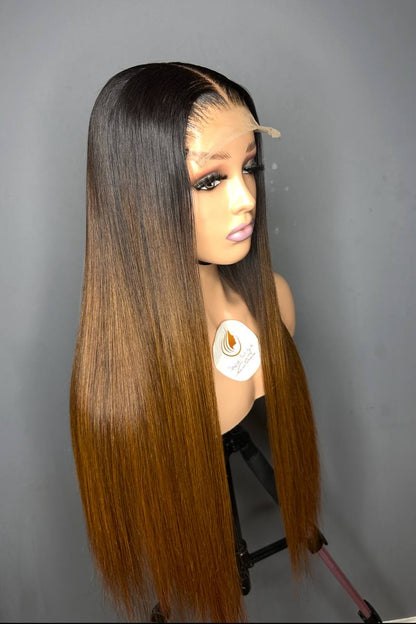5X5 (GLUELESS WIG) SWISS LACE SDD VIRGIN BONE STRAIGHT