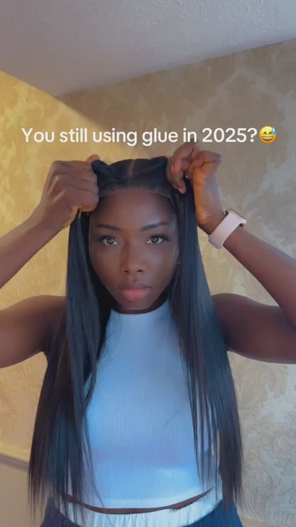 7X7 GLUELESS WIG SWISS LACE SDD VIRGIN BUNDLES 350GRAMS