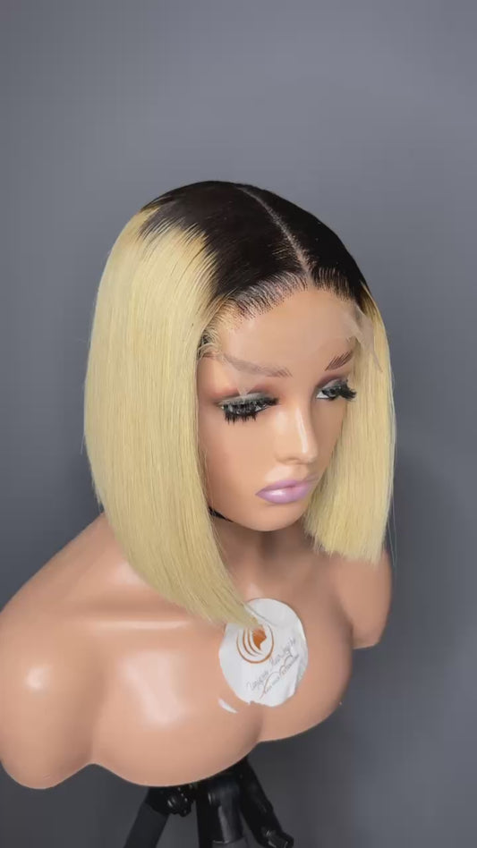 5X5 GLUELESS WIG SWISS LACE SDD VIRGIN BONE STRAIGHT